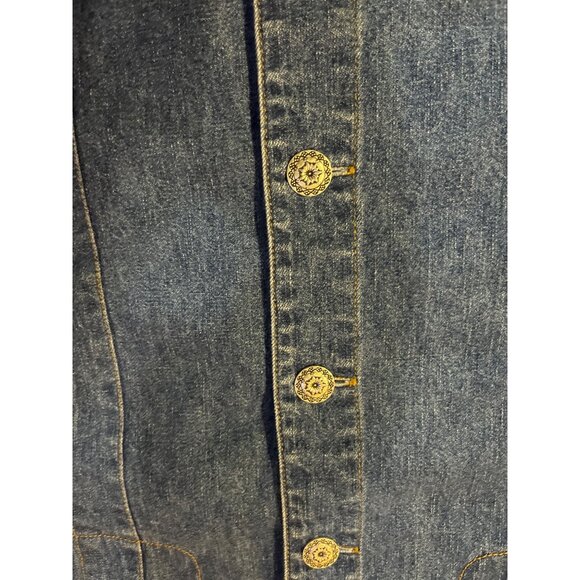 Stonebridge Blue Denim Button-Up Vest Womens L? Casual Wear - Picture 5 of 13